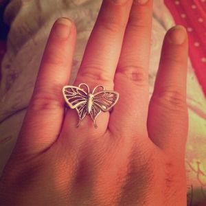 Sterling Silver Butterfly Ring