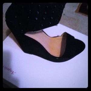 Black Wedge Shoe