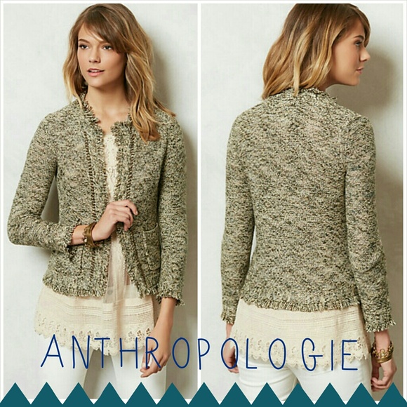 Anthropologie Fringed Eliot Cardigan