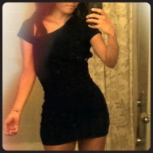 REDUCED Sexy Black Bodycon Dress