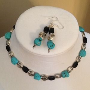 Turquoise Choker Set