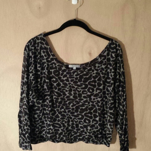 Leopard cropped top