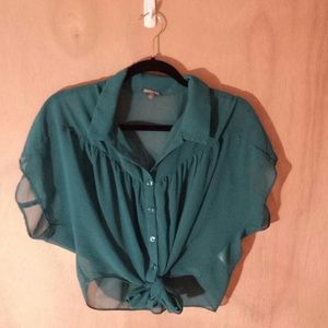 Cropped night out shirt