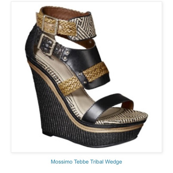 ❌SOLD❌Mossimo tebbe tribal wedges new never worn