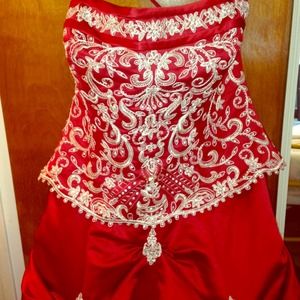 Red Wedding dress