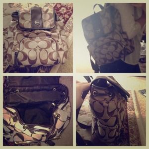 Authentic coach backpack