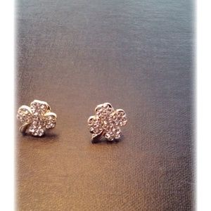 Lucky clover crystal earrings