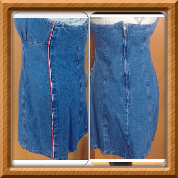 Vintage Denim Halter Dress - Picture 4 of 4