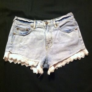 Free people denim shorts size 26
