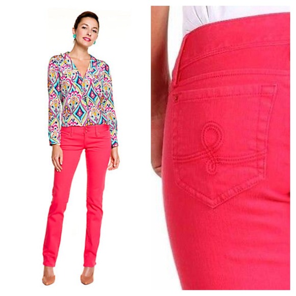 lilly pulitzer Denim - RESERVED Lilly Pulitzer Strawberry Straight Jean