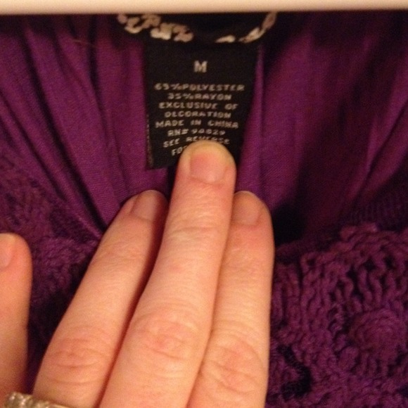 Purple Racerback Top - Picture 3 of 3