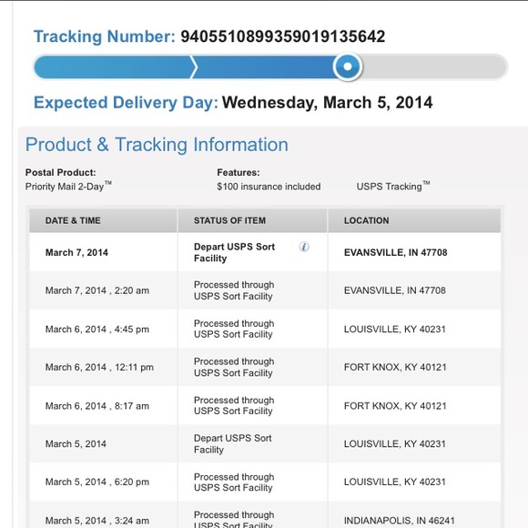 Tracking info