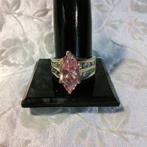 Beautiful  Pink Topaz Sterling ladies Ring