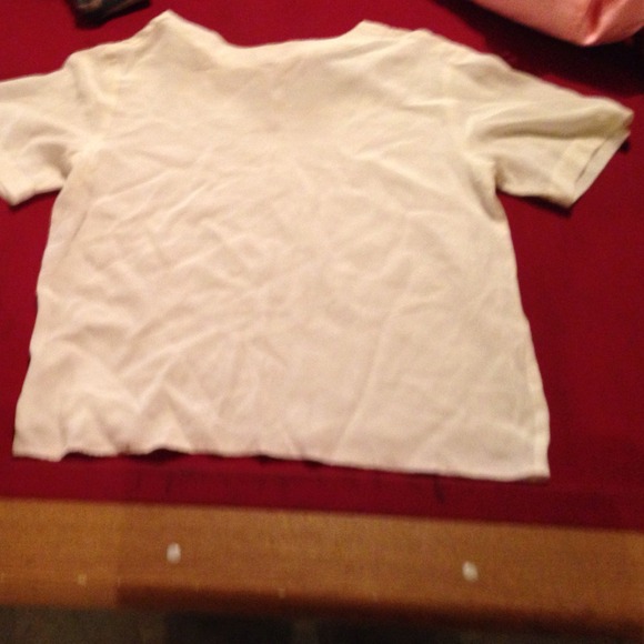 Cream colored silk top