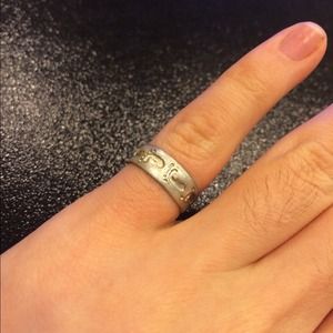 #9.golden footprint ring