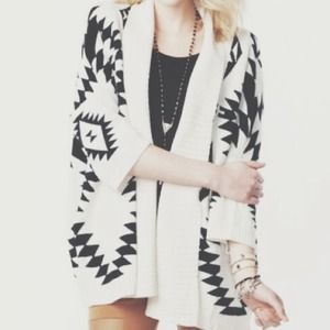 Aztec Tribal Print Sweater