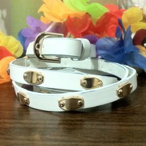 Torrid white and gold belt