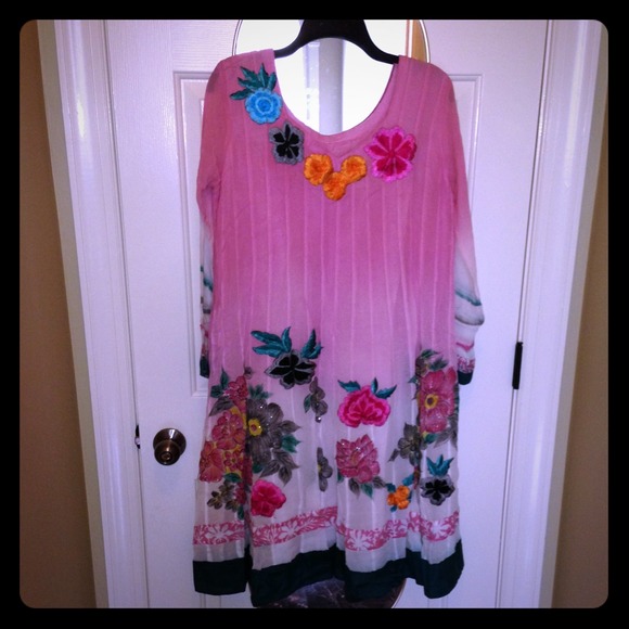 💥Diwali Sale💥NWOT Pretty Pink Floral Kurta