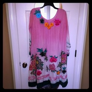 💥Diwali Sale💥NWOT Pretty Pink Floral Kurta