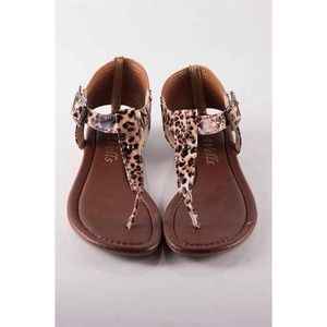 Cheetah sandals.