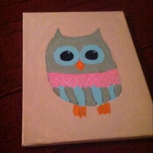 Owl canvas 11x14