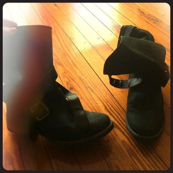 Steve Madden combat boots.