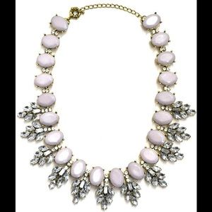 Grey Luxe Jewel Statement Necklace