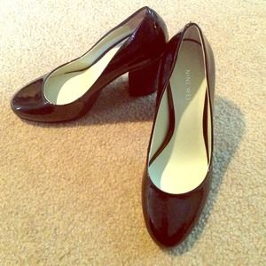 Black nine west heels