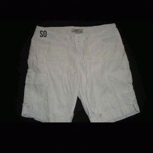 White Cargo Shorts