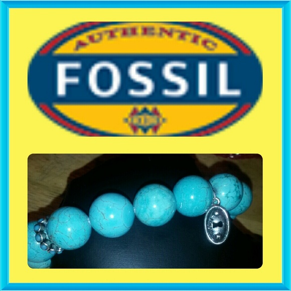 PRICE ✂️ 🆕FOSSIL TURQUOISE  BRACELET - Picture 2 of 2