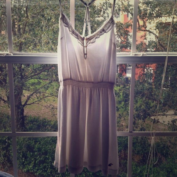 Cream Racerback Hollister Summer Dress!