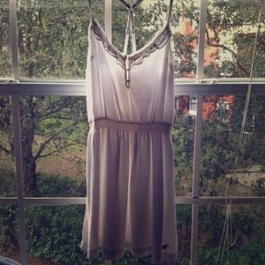 Cream Racerback Hollister Summer Dress!