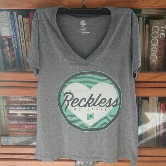 SOLD!!!!! Young & Reckless V Neck Size XL