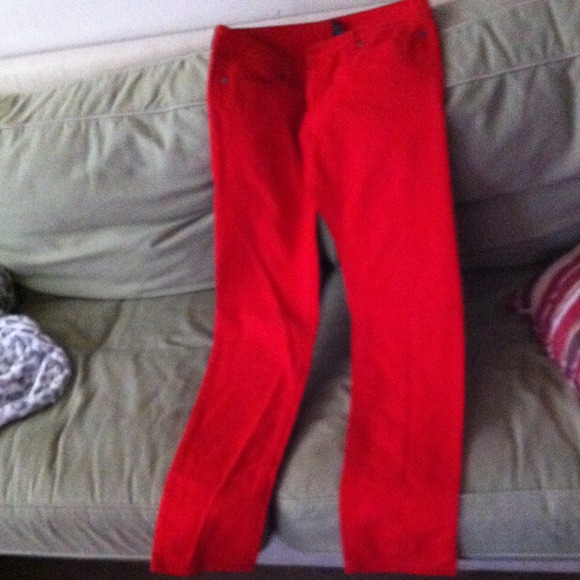 Red skinny jeans. - Picture 2 of 3