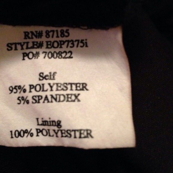 Black dress with lace top worn 1x - Picture 4 of 4