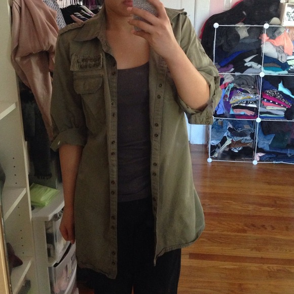 Zara Tops - Zara Military Shirt