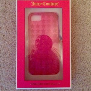 NWT Juicy Couture iPhone 5 Pink Jelly Case