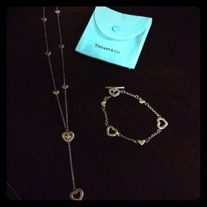 Tiffany & Co. Open Heart bracelet & necklace