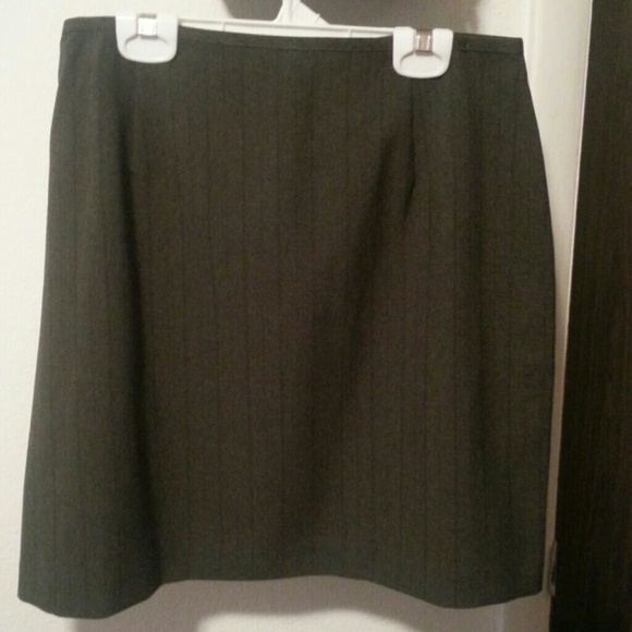 New! Dark green skirt.