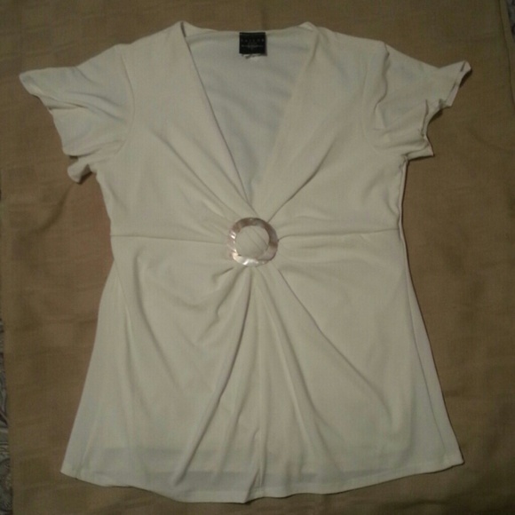 Tailor B Moss deep v- neck blouse