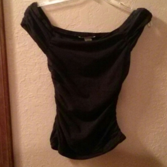 Next era pinup off shoulder black shirt