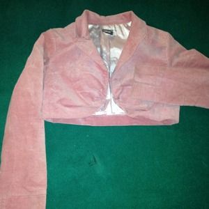 Pink/Mauve collared bolero jacket