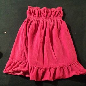 Hot pink terry sundress