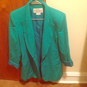 Teal vintage blazer