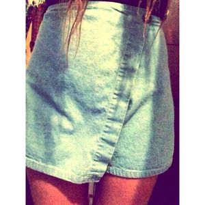 Vintage wrap skort