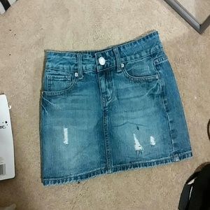 Denim mini skirt