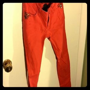 Red Skinny jeans