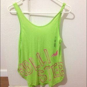 Green hollister tank top