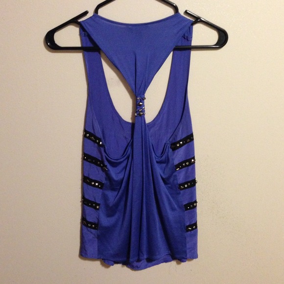 Bebe studded & stripped tank - Picture 2 of 3