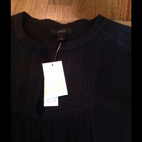 🚫RESERVED🚫 J. Crew embroidered peasant top - Picture 2 of 3
